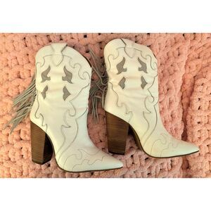 Dingo 1969 Lady's Night Pointed Toe Casual Boots Ankle High Heel 3.5" Size 9.5